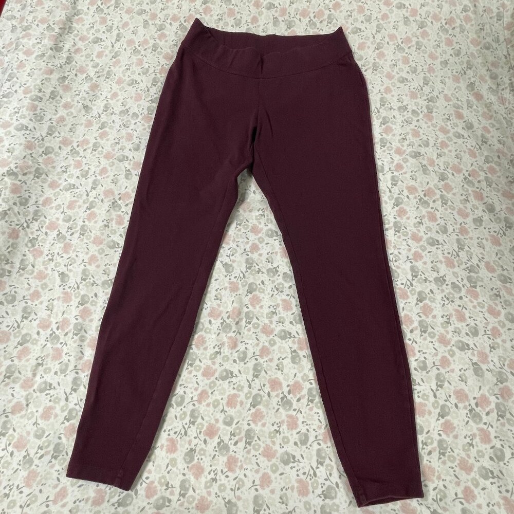 Lands' End Leggings Women's Size Small 6-8, Maroon